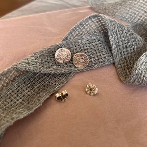 Tiffany & Co Script Earrings - Sterling Silver